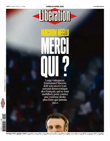 Libération - 25 Apr 2022