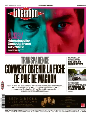 Libération - 17 五月 2024