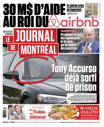 Le Journal de Montreal - 8 Jun 2022