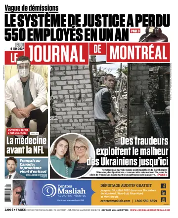 Le Journal de Montreal - 9 Jun 2022