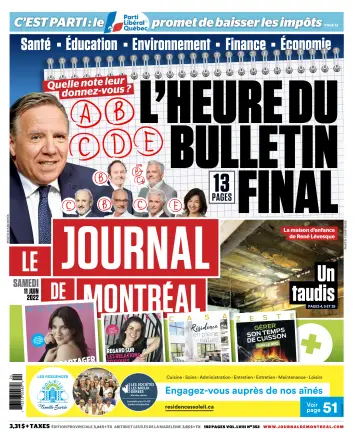 Le Journal de Montreal - 11 Jun 2022