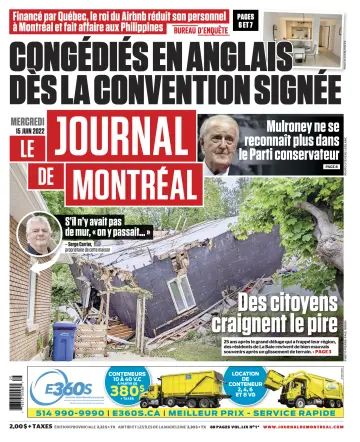 Le Journal de Montreal - 15 Jun 2022