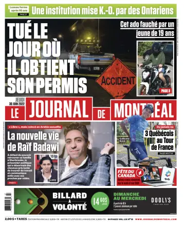 Le Journal de Montreal - 30 Jun 2022