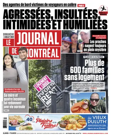 Le Journal de Montreal - 3 Jul 2022