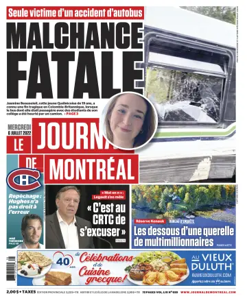 Le Journal de Montreal - 6 Jul 2022