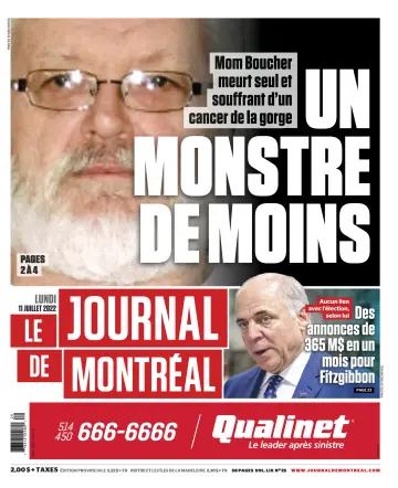 Le Journal de Montreal - 11 Jul 2022