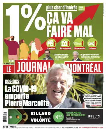 Le Journal de Montreal - 14 Jul 2022