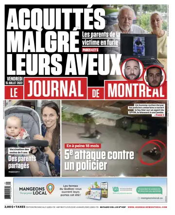 Le Journal de Montreal - 15 Jul 2022