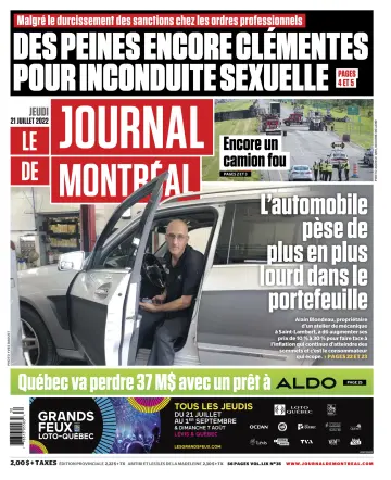 Le Journal de Montreal - 21 Jul 2022
