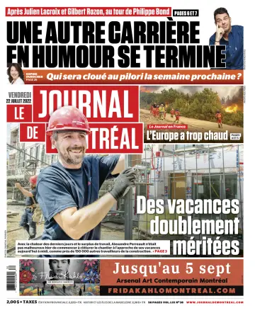 Le Journal de Montreal - 22 Jul 2022