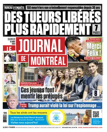 Le Journal de Montreal - 13 Aug 2022