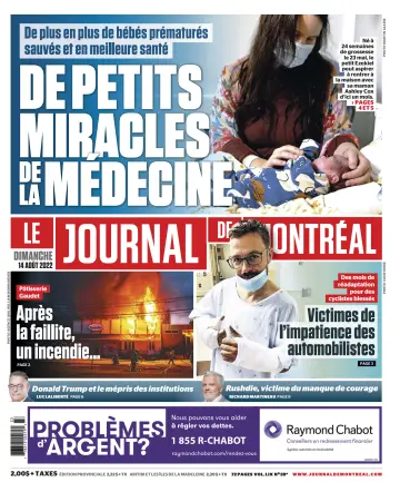Le Journal de Montreal - 14 Aug 2022