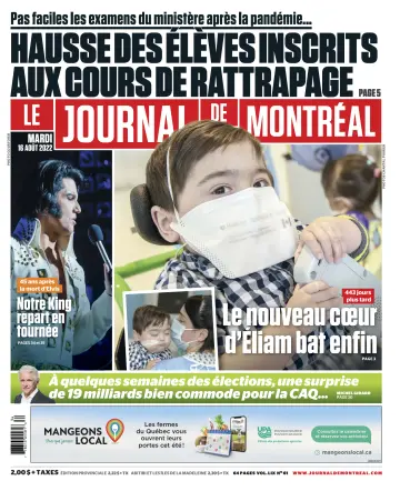 Le Journal de Montreal - 16 Aug 2022
