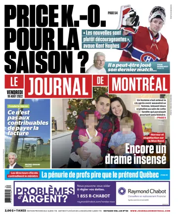 Le Journal de Montreal - 19 Aug 2022