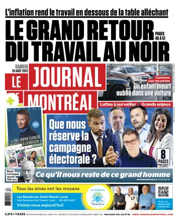 Le Journal de Montreal - 20 Aug 2022
