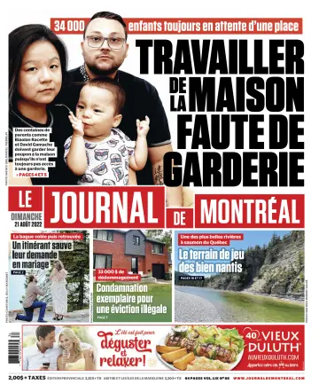 Le Journal de Montreal - 21 Aug 2022