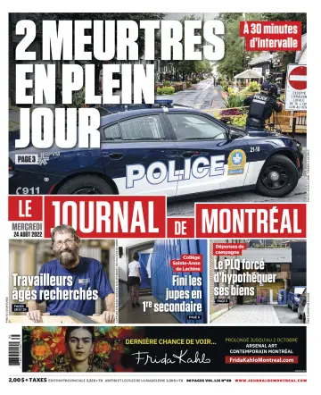 Le Journal de Montreal - 24 Aug 2022