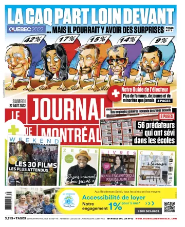 Le Journal de Montreal - 27 Aug 2022