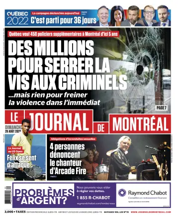 Le Journal de Montreal - 28 Aug 2022