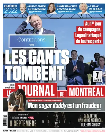 Le Journal de Montreal - 29 Aug 2022