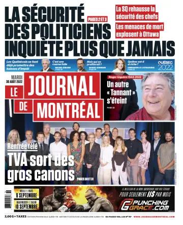 Le Journal de Montreal - 30 Aug 2022