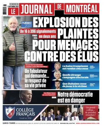 Le Journal de Montreal - 2 Sep 2022