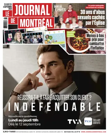 Le Journal de Montreal - 3 Sep 2022
