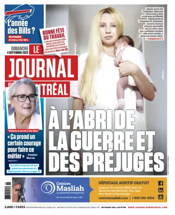 Le Journal de Montreal - 4 Sep 2022