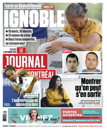Le Journal de Montreal - 6 Sep 2022