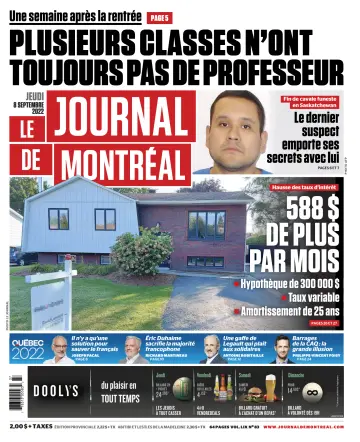Le Journal de Montreal - 8 Sep 2022
