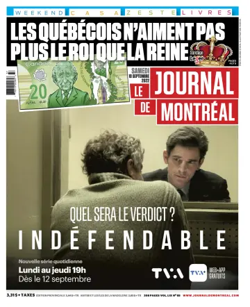 Le Journal de Montreal - 10 Sep 2022