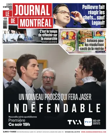Le Journal de Montreal - 12 Sep 2022