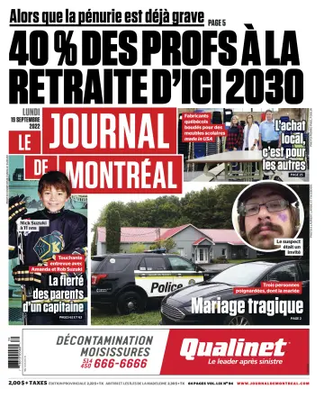 Le Journal de Montreal - 19 Sep 2022