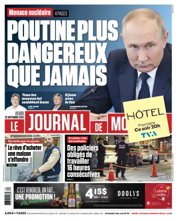 Le Journal de Montreal - 22 Sep 2022