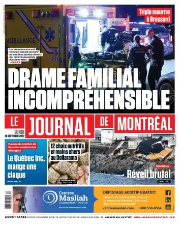 Le Journal de Montreal - 26 Sep 2022