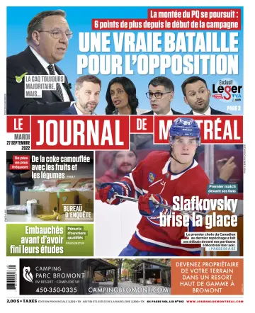 Le Journal de Montreal - 27 Sep 2022
