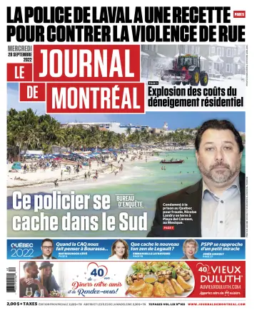 Le Journal de Montreal - 28 Sep 2022