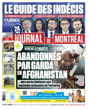 Le Journal de Montreal - 1 Oct 2022