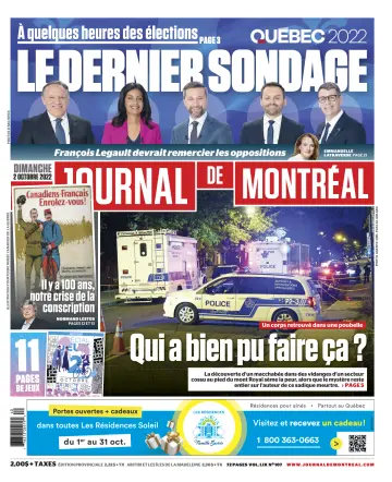 Le Journal de Montreal - 2 Oct 2022