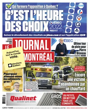 Le Journal de Montreal - 3 Oct 2022