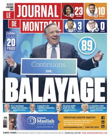 Le Journal de Montreal - 4 Oct 2022
