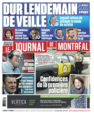 Le Journal de Montreal - 5 Oct 2022