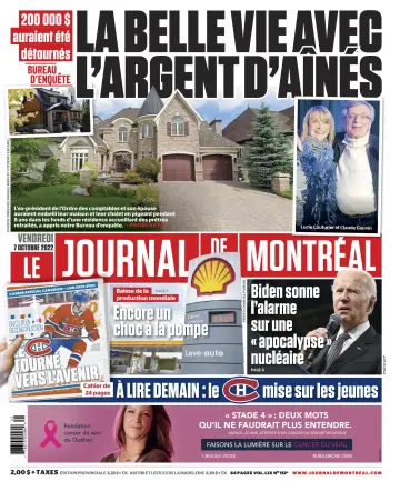 Le Journal de Montreal - 7 Oct 2022