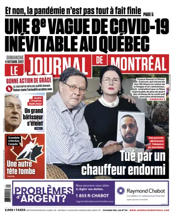 Le Journal de Montreal - 9 Oct 2022