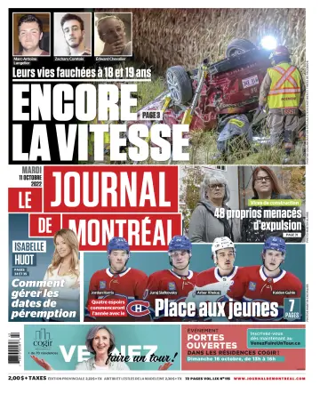 Le Journal de Montreal - 11 Oct 2022