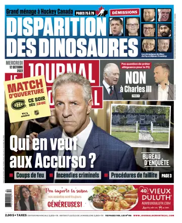Le Journal de Montreal - 12 Oct 2022