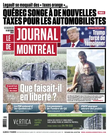 Le Journal de Montreal - 14 Oct 2022
