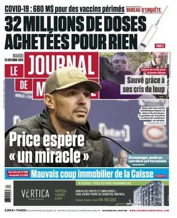 Le Journal de Montreal - 25 Oct 2022