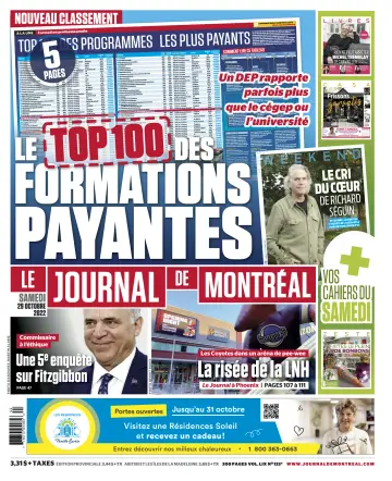 Le Journal de Montreal - 29 Oct 2022