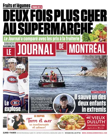 Le Journal de Montreal - 30 Oct 2022